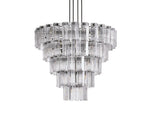 Delsie Grooved Glass Round Chandelier