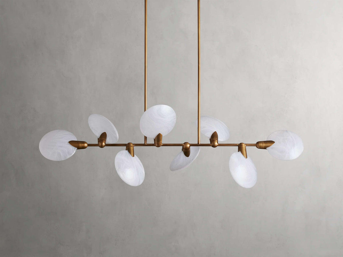 Lyla Floral Glow Linear Chandelier