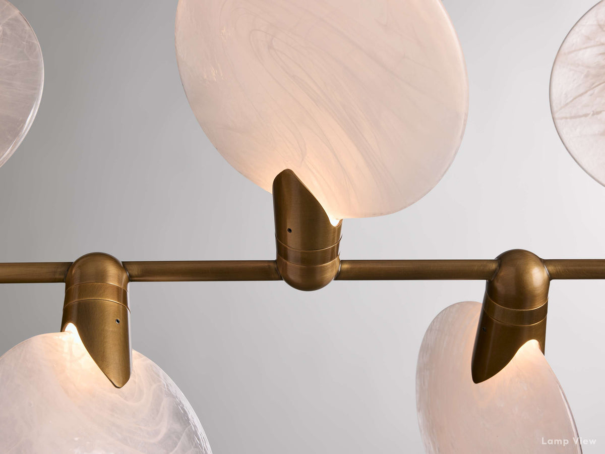 Lyla Floral Glow Linear Chandelier
