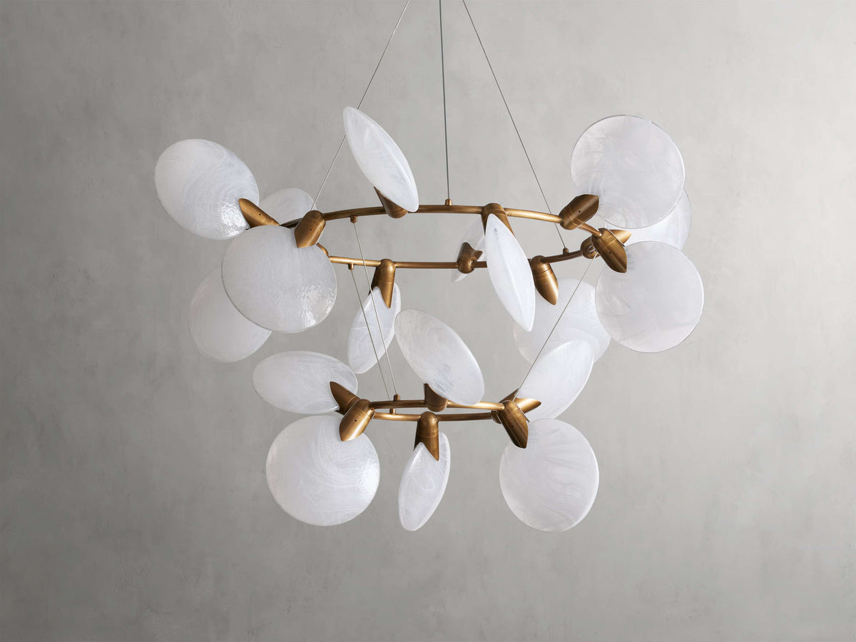 Lyla Floral Glow Two-Tier Chandelier