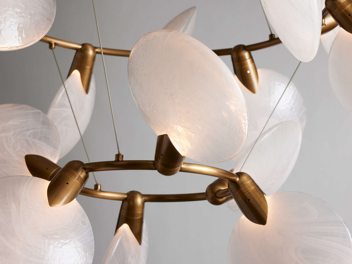 Lyla Floral Glow Two-Tier Chandelier