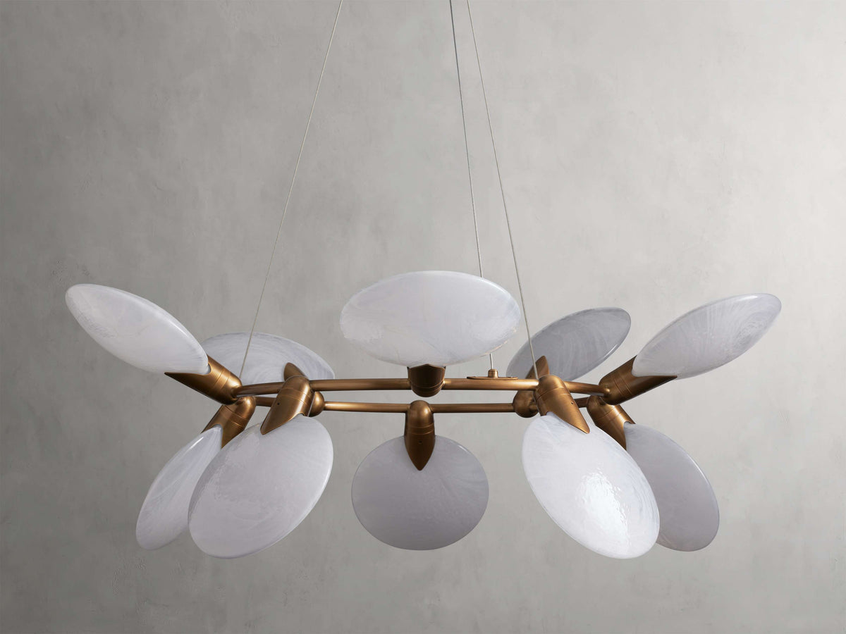 Lyla Floral Glow Round Chandelier