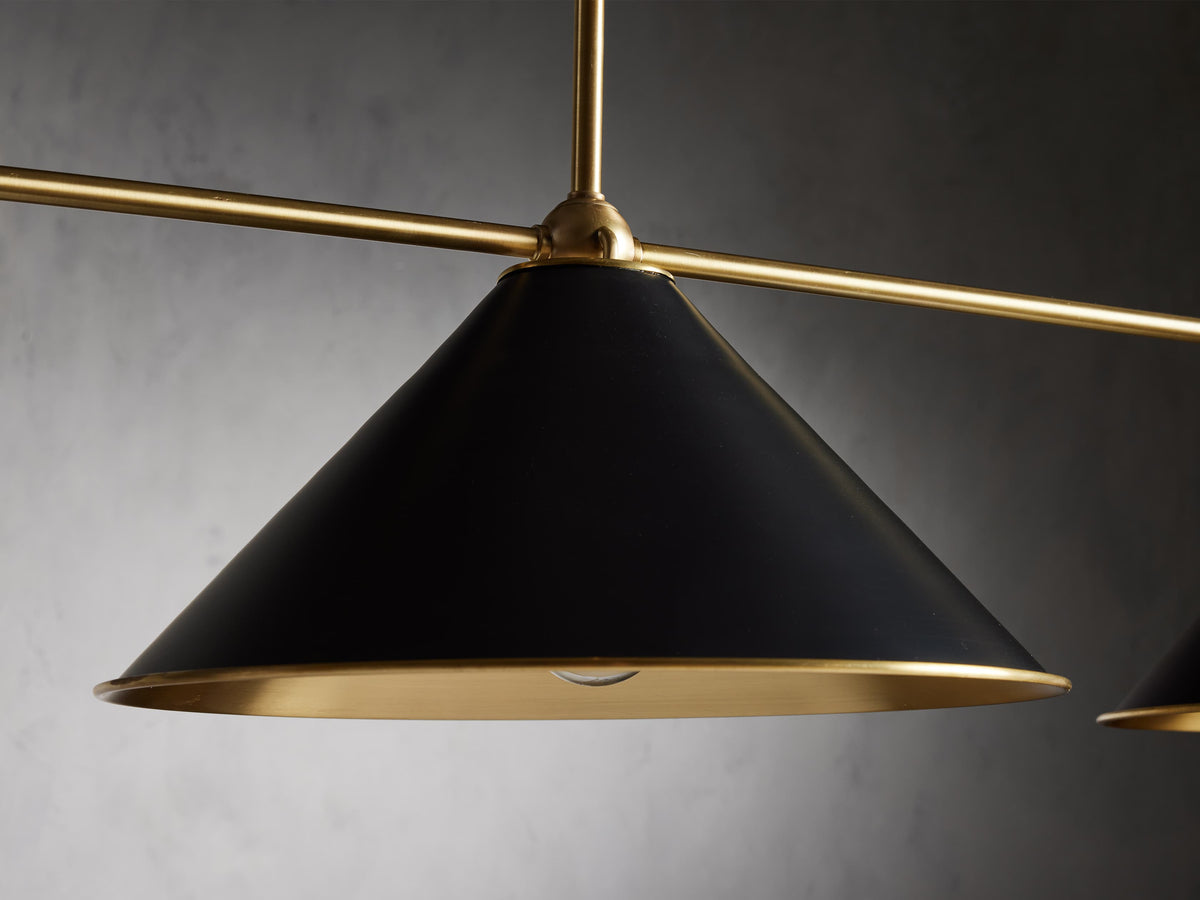 Arno Dual Tone Linear Chandelier