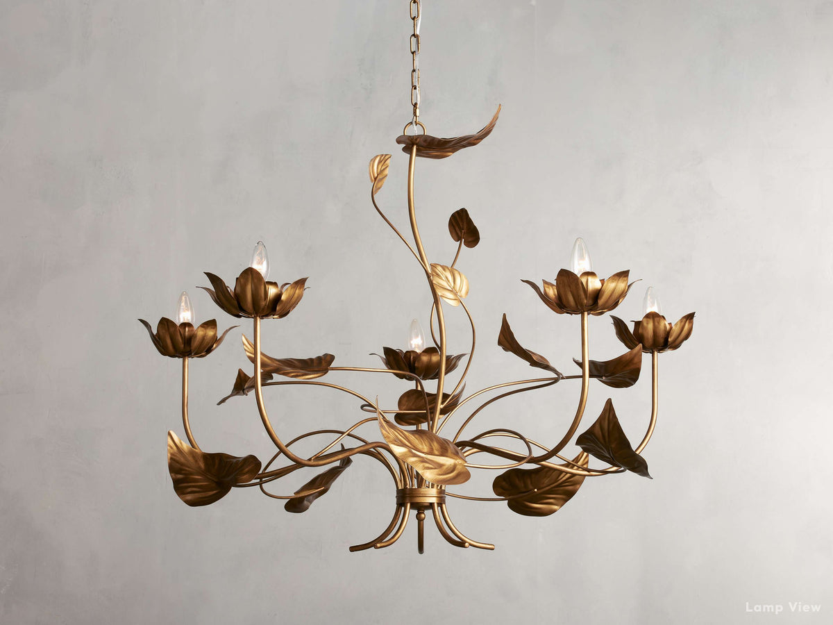NinfeaIntricate Leaf Round Chandelier