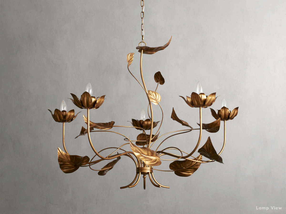 NinfeaIntricate Leaf Round Chandelier