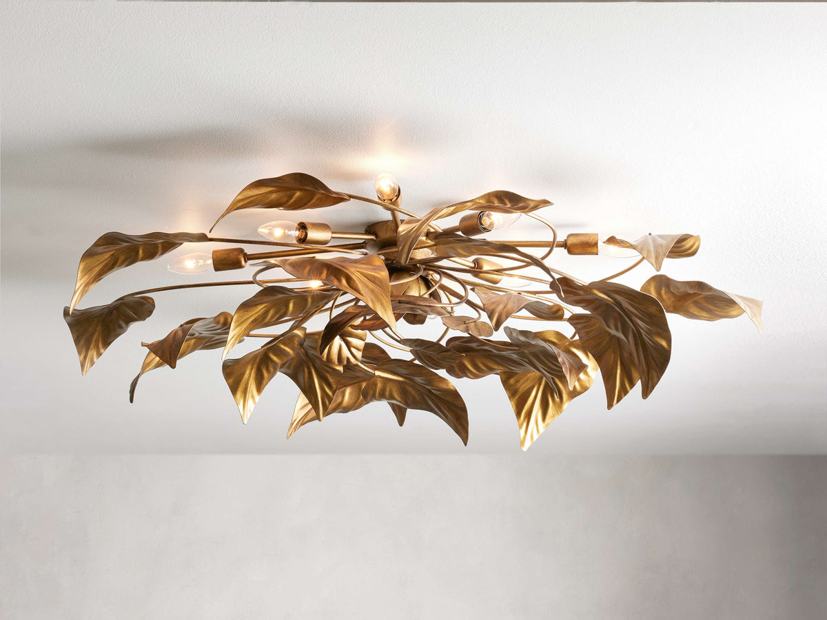 NinfeaIntricate Leaf Flush Mount