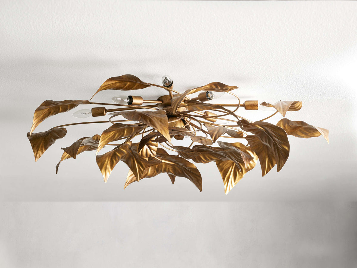 NinfeaIntricate Leaf Flush Mount