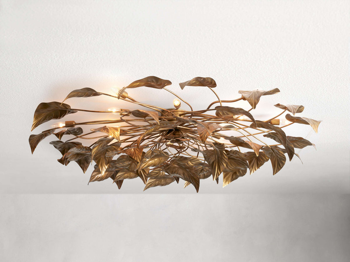 NinfeaIntricate Leaf Flush Mount