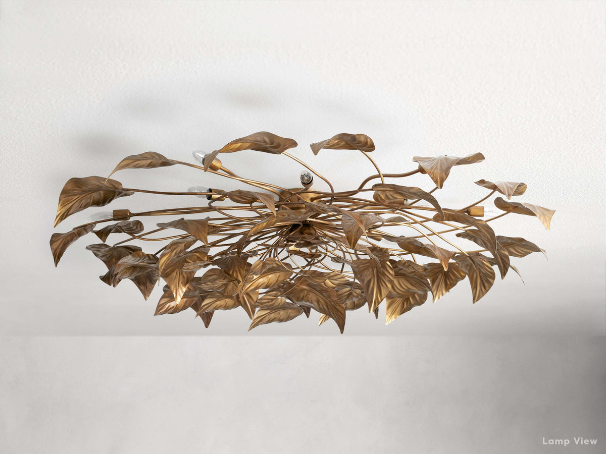 Ninfea Intricate Leaf Flush Mount