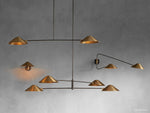 Simms Midcentury Glow Round Chandelier