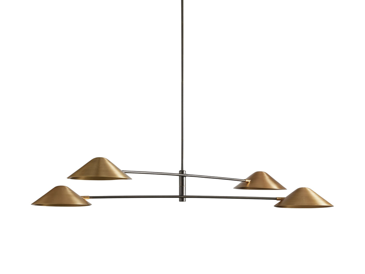 Simms Midcentury Glow Round Chandelier