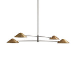 Simms Midcentury Glow Round Chandelier