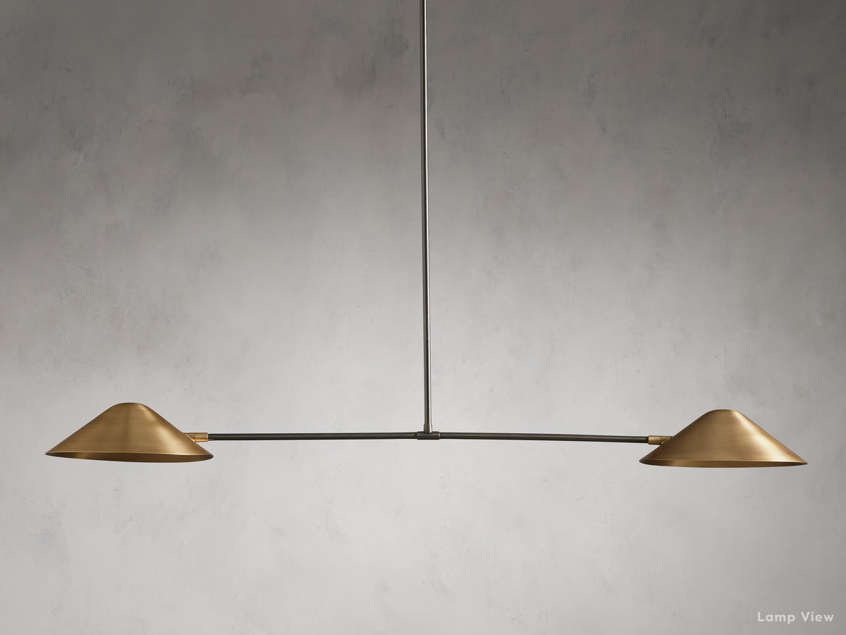 Simms Midcentury Glow Linear Chandelier