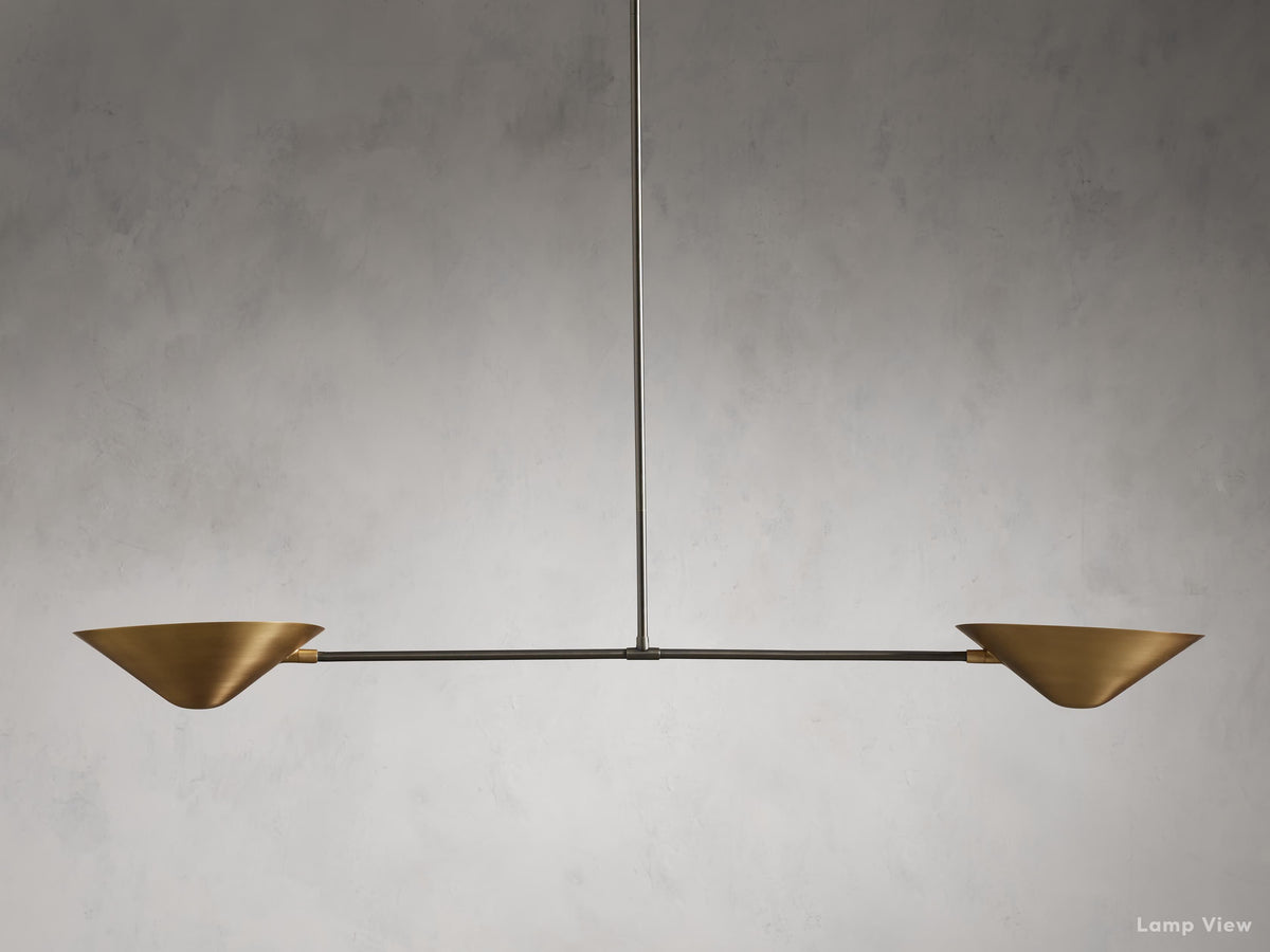 Simms Midcentury Glow Linear Chandelier