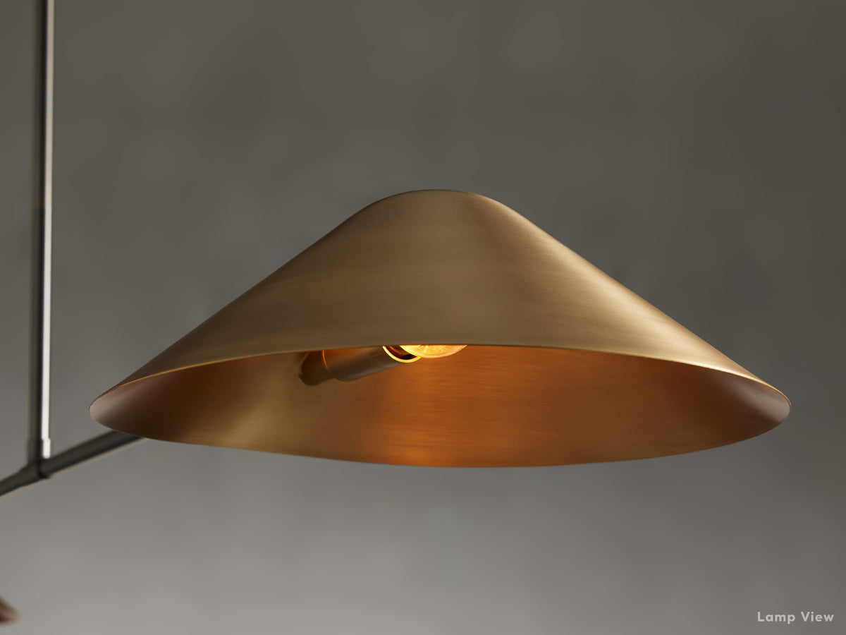 Simms Midcentury Glow Linear Chandelier