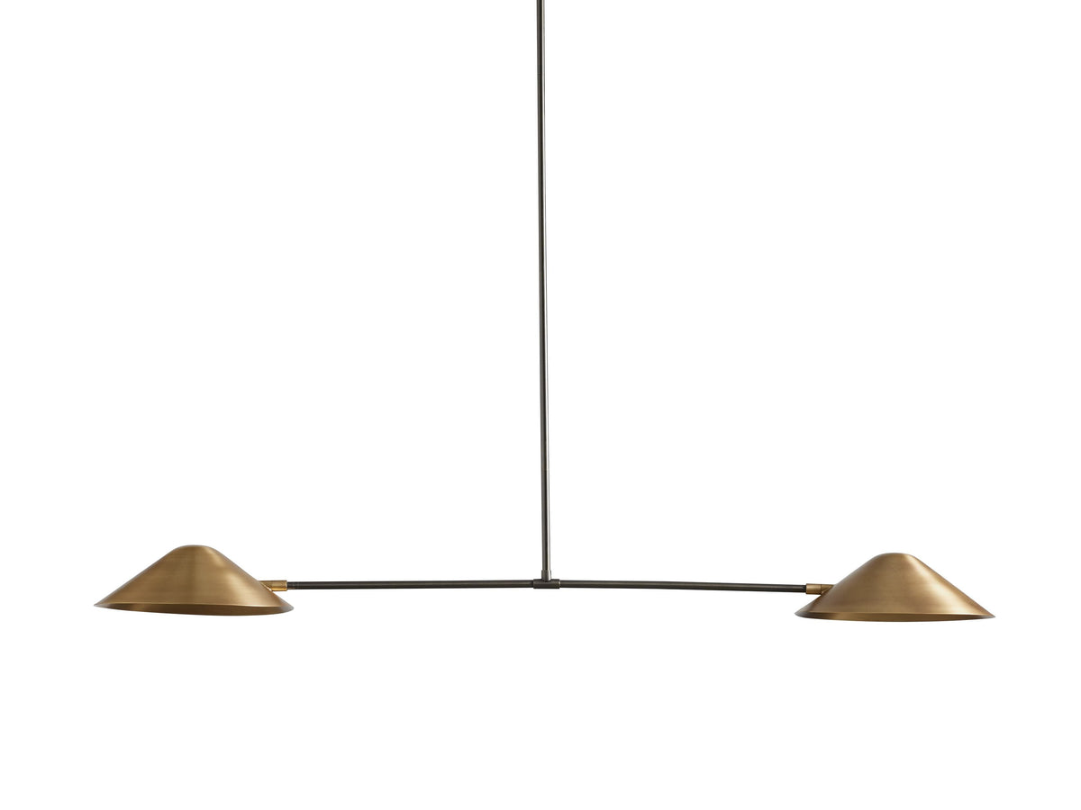 Simms Midcentury Glow Linear Chandelier