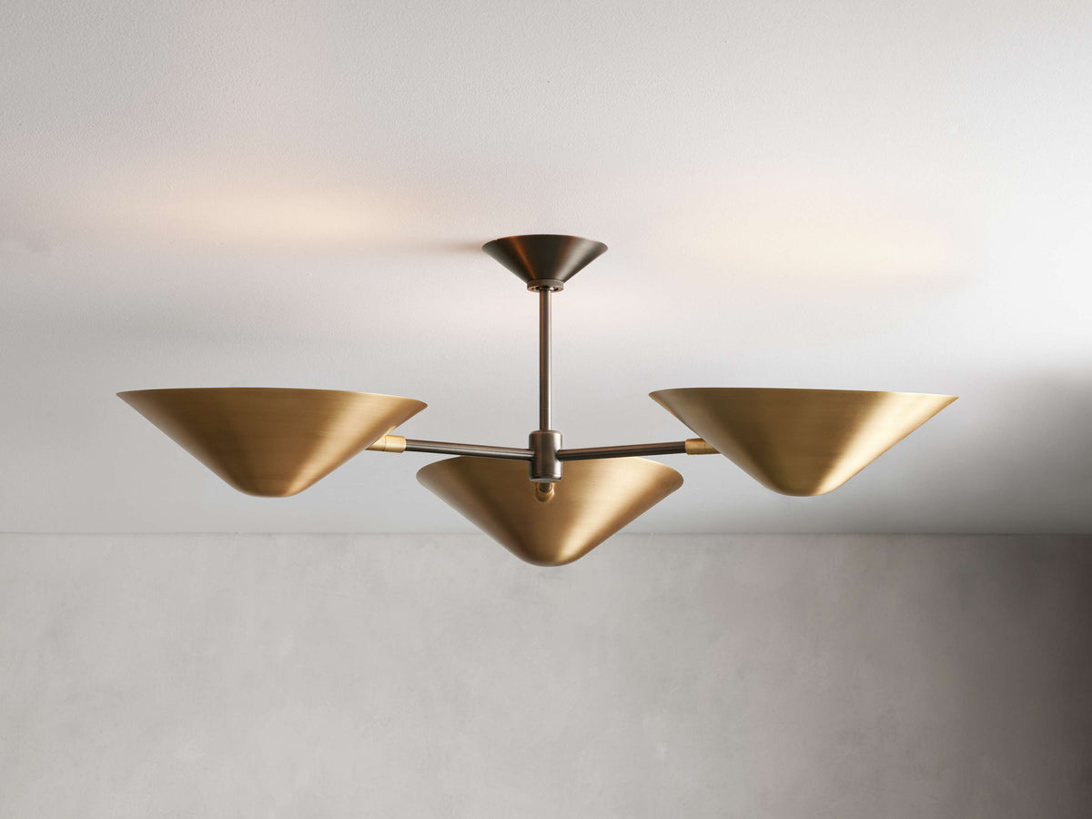 Simms Midcentury Glow Flush Mount