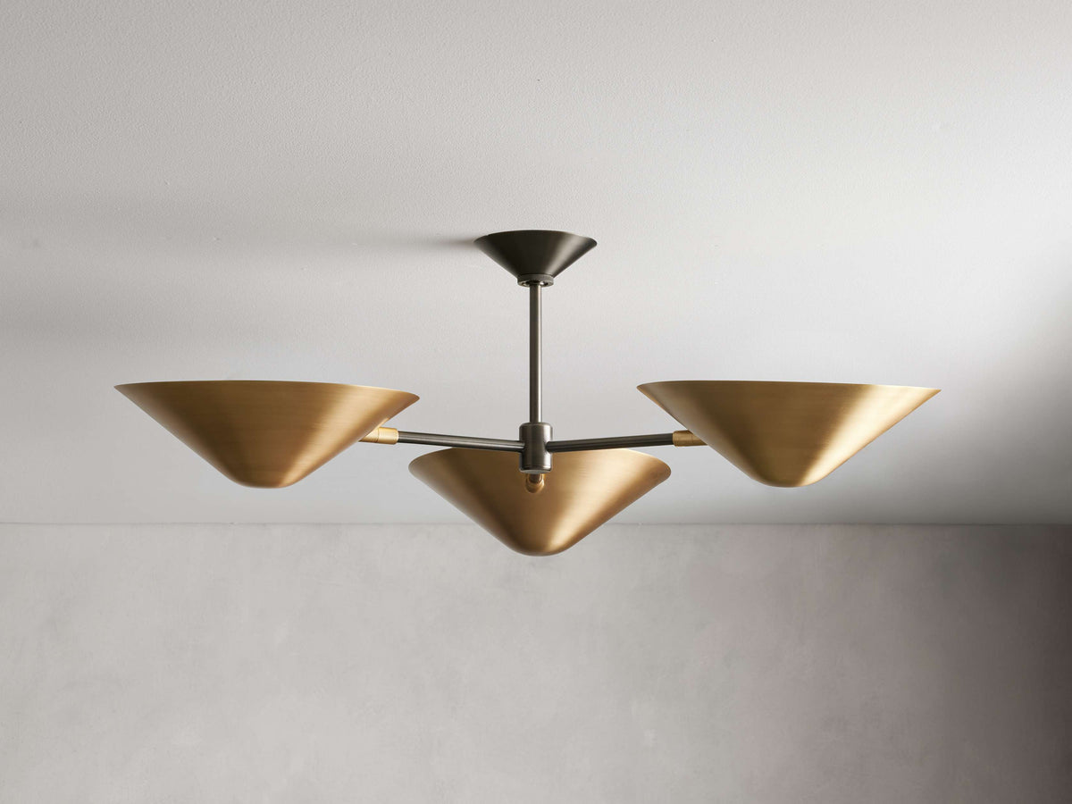 Simms Midcentury Glow Flush Mount