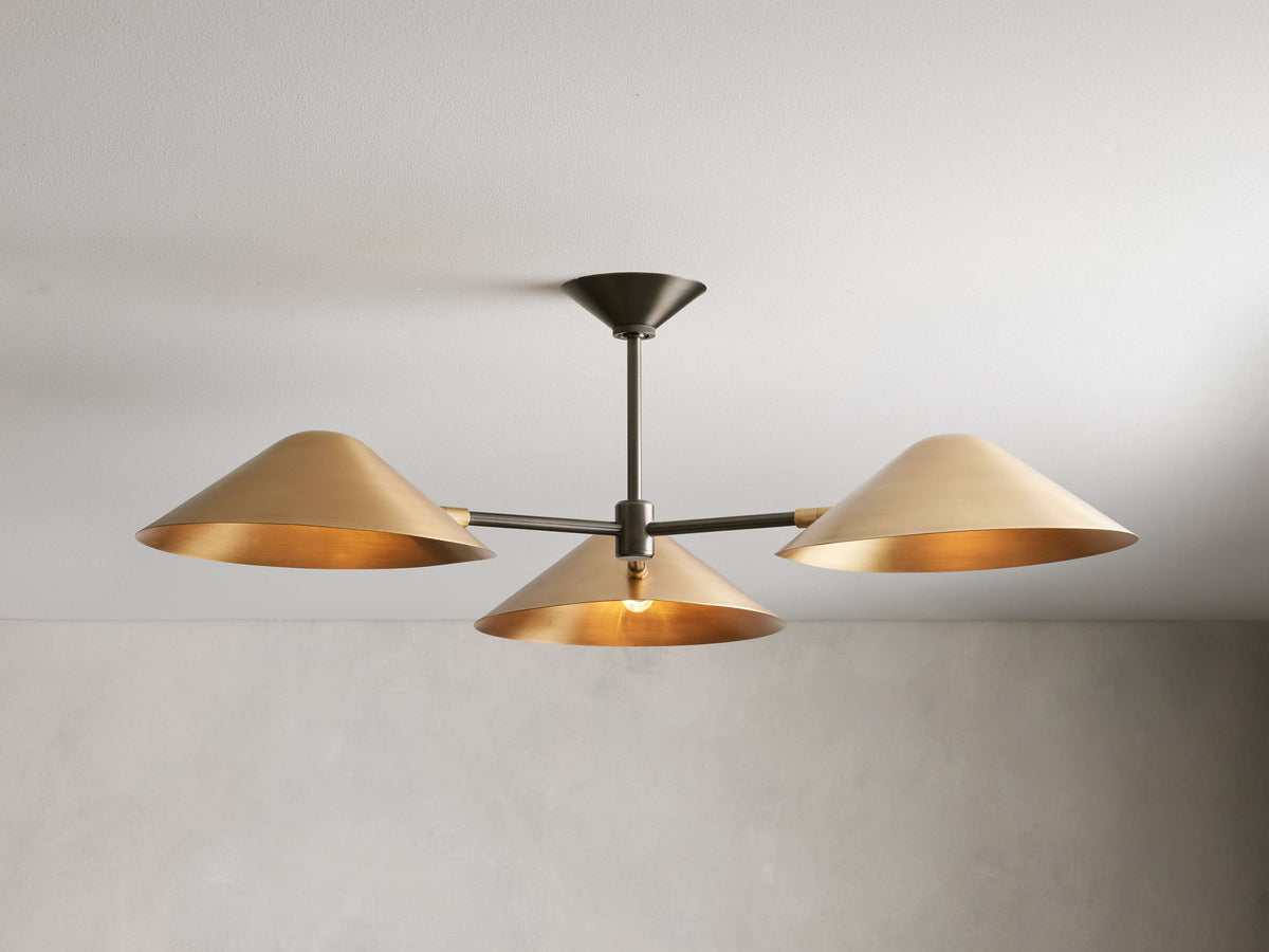 Simms Midcentury Glow Flush Mount