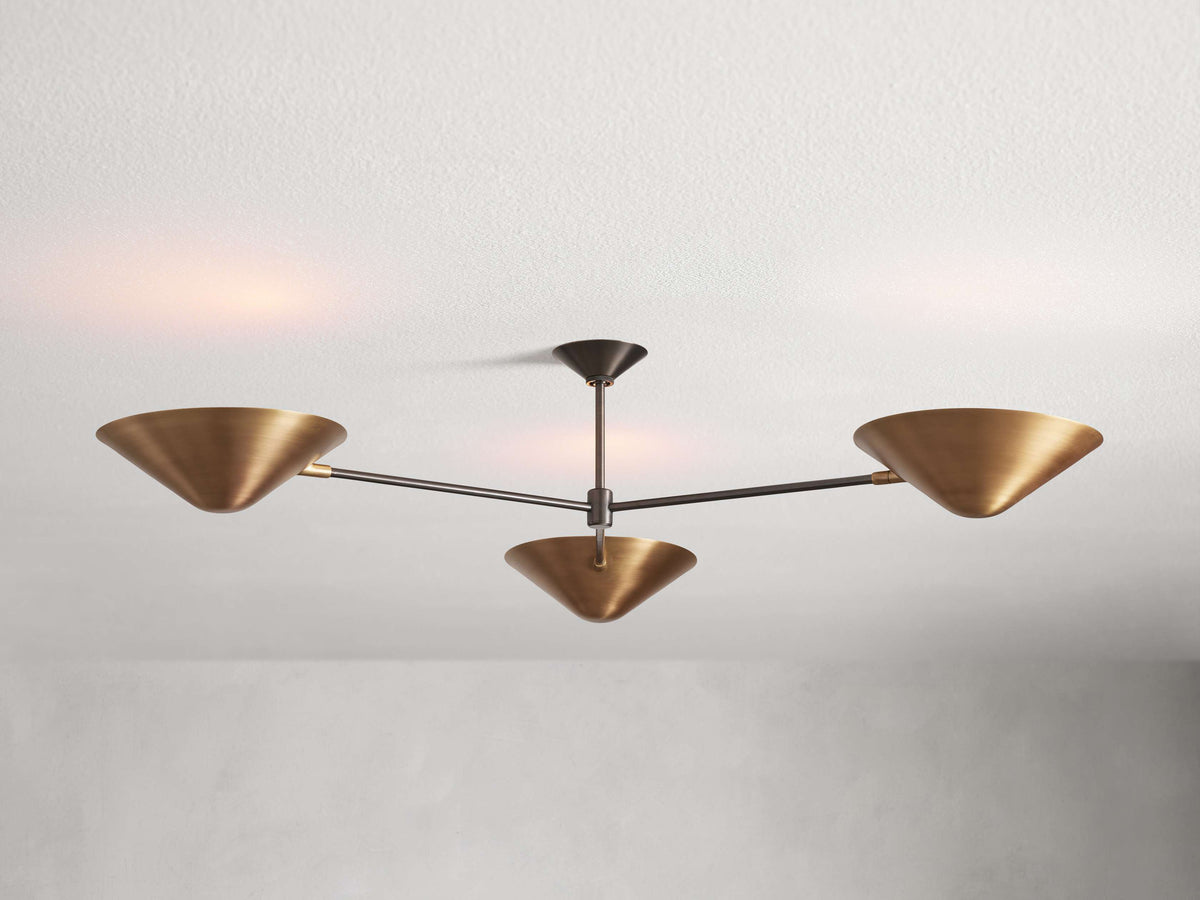 Simms Midcentury Glow Flush Mount