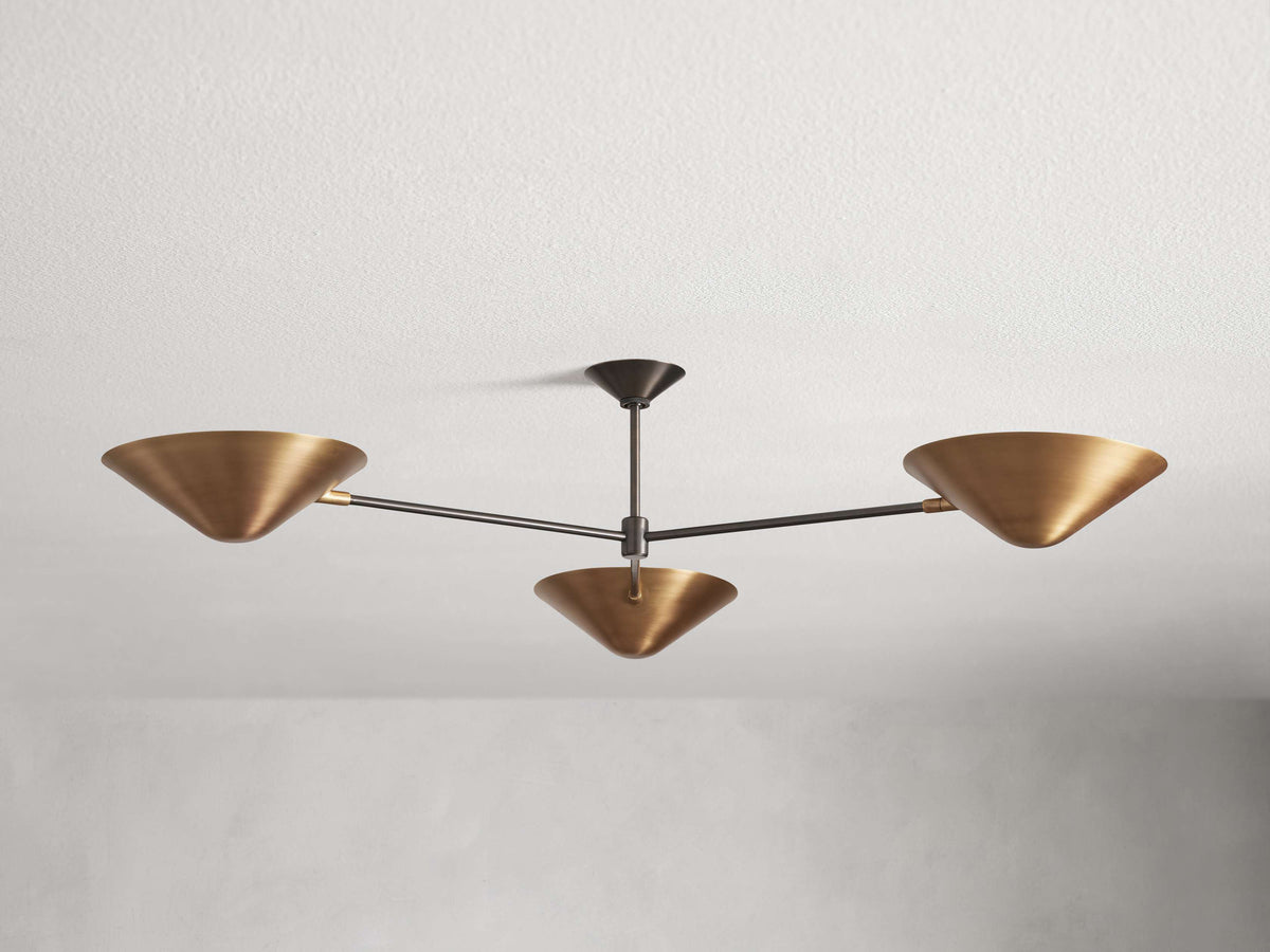 Simms Midcentury Glow Flush Mount