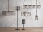 La Cage Mesh Crystal Rectangular Chandelier
