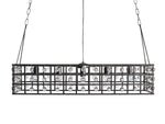 La Cage Mesh Crystal Rectangular Chandelier