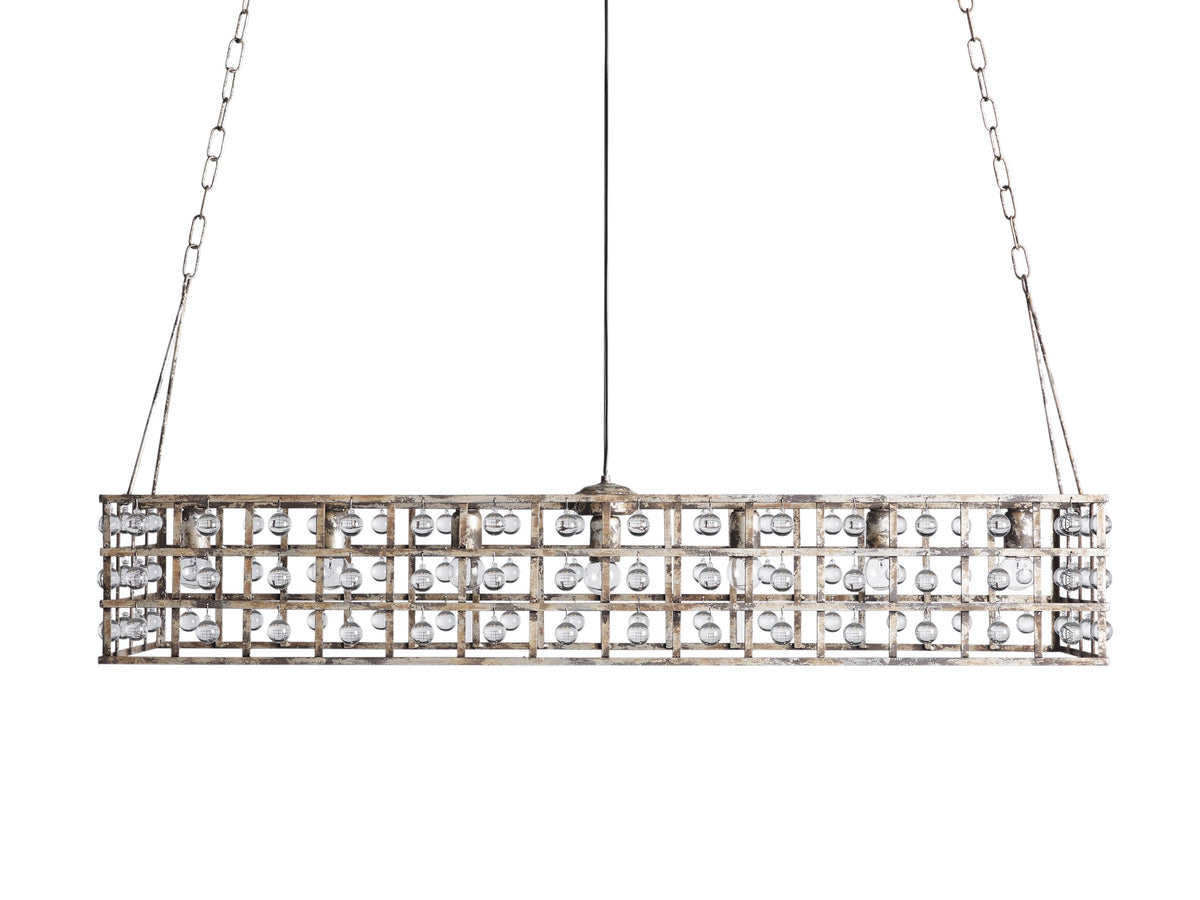 La Cage Mesh Crystal Rectangular Chandelier