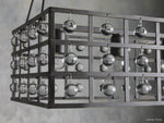 La Cage Mesh Crystal Rectangular Chandelier