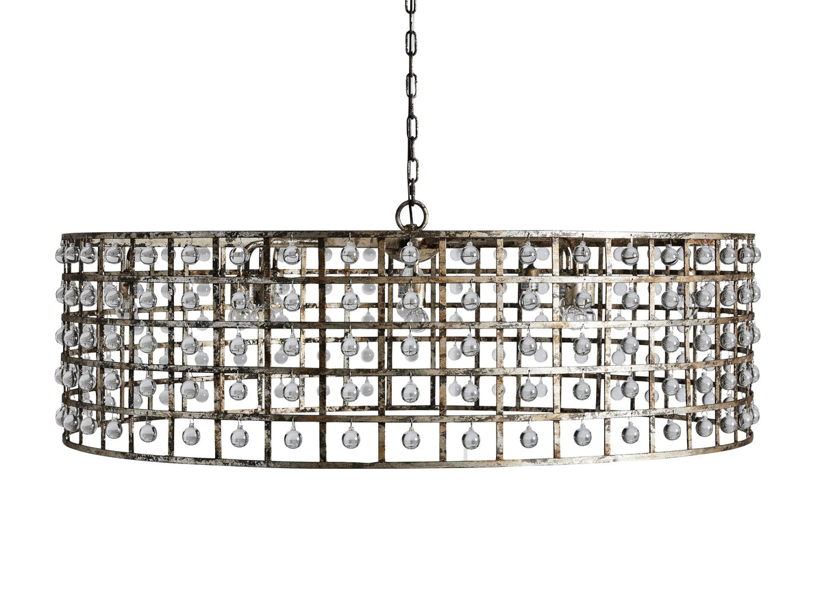 La Cage Mesh Crystal Round Chandelier