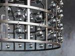 La Cage Mesh Crystal Round Chandelier