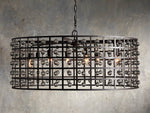 La Cage Mesh Crystal Round Chandelier