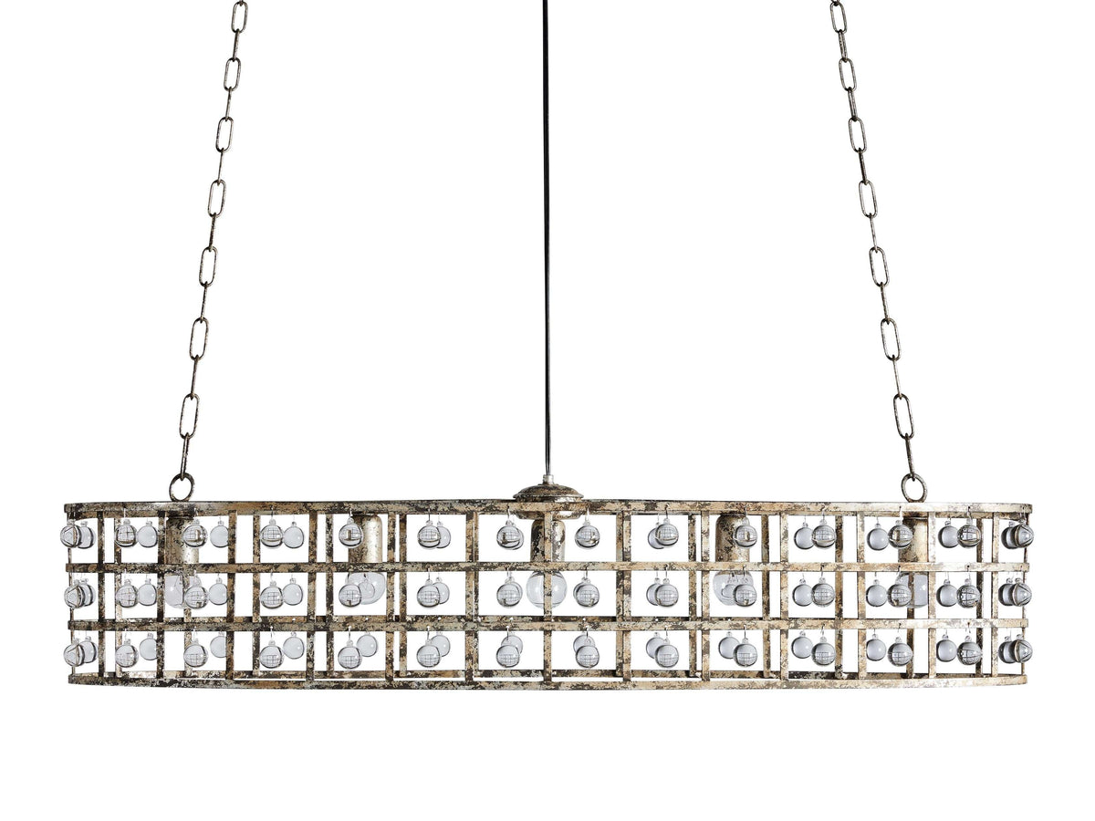 La Cage Mesh Crystal Oval Chandelier
