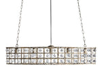 La Cage Mesh Crystal Oval Chandelier