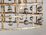 La Cage Mesh Crystal Oval Chandelier