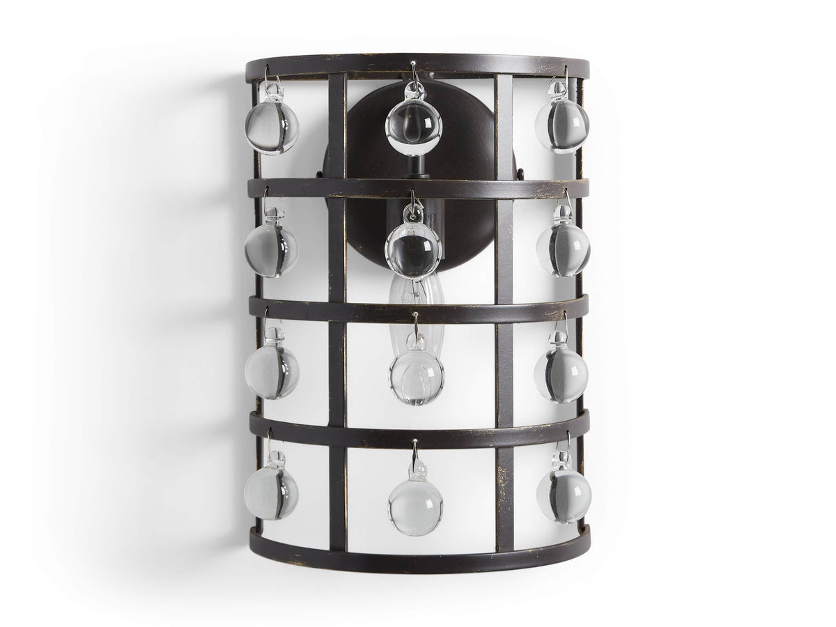 La Cage Mesh Crystal Wall Sconce