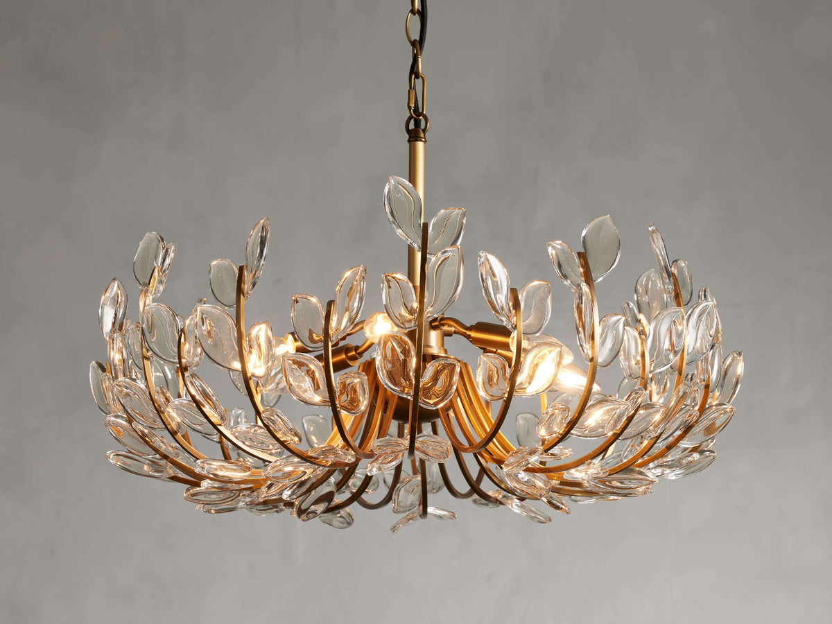 Adela Petal Glow Round Chandelier