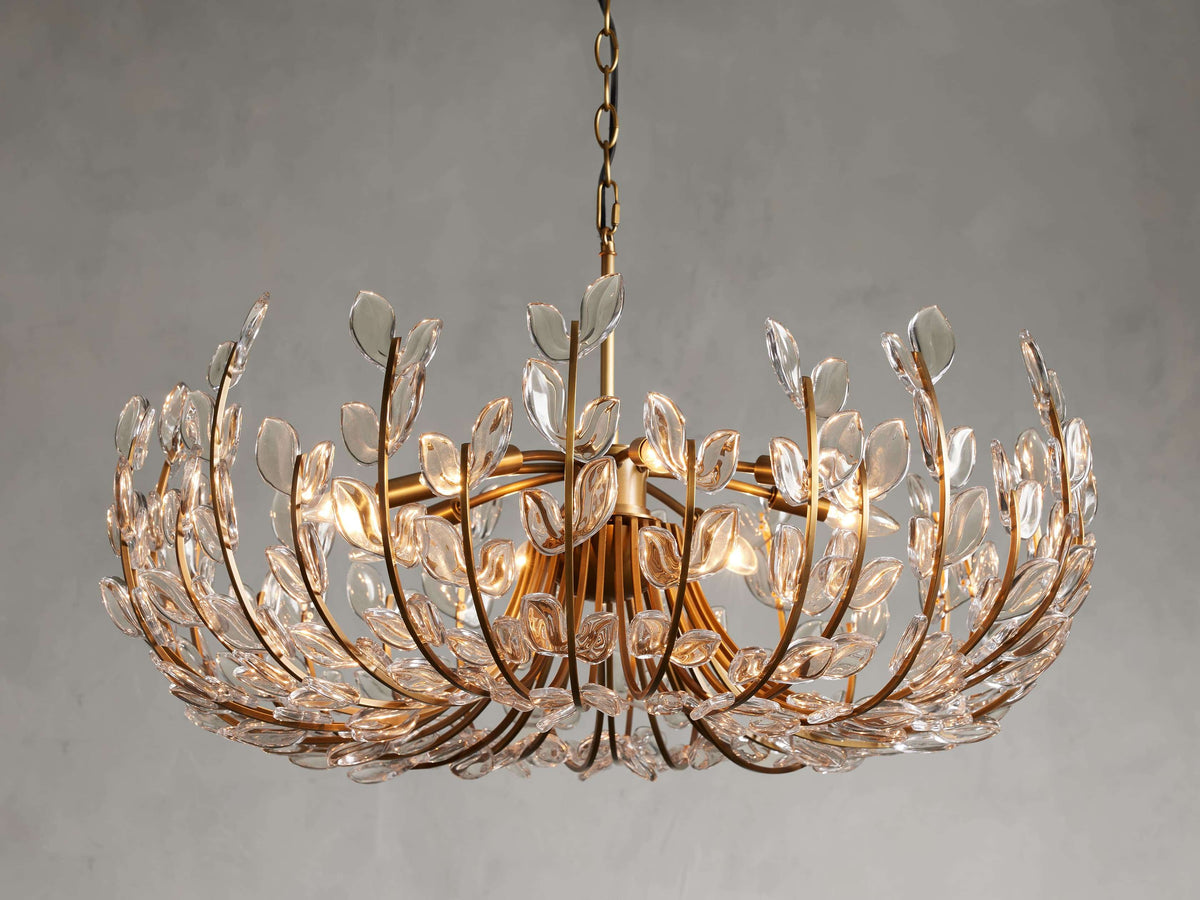 Adela Petal Glow Round Chandelier