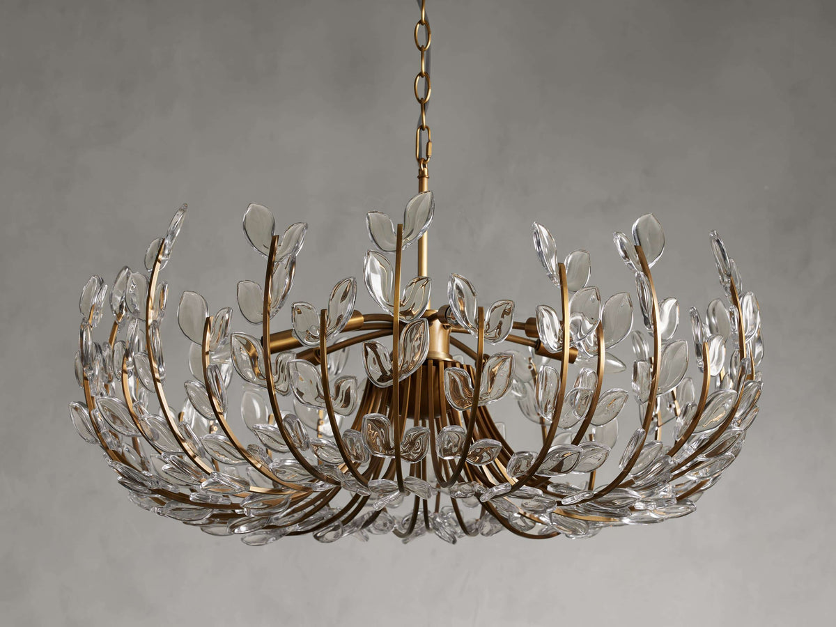 Adela Petal Glow Round Chandelier