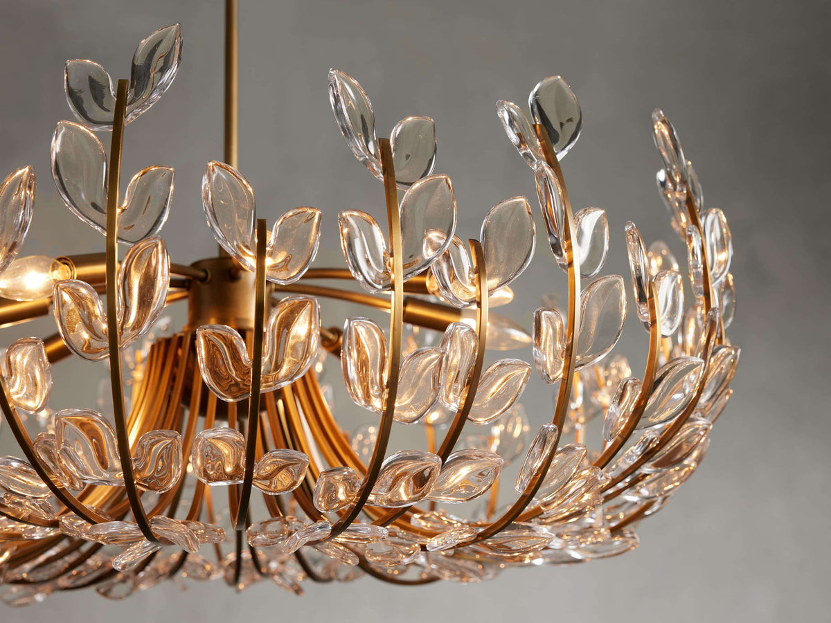 Adela Petal Glow Round Chandelier