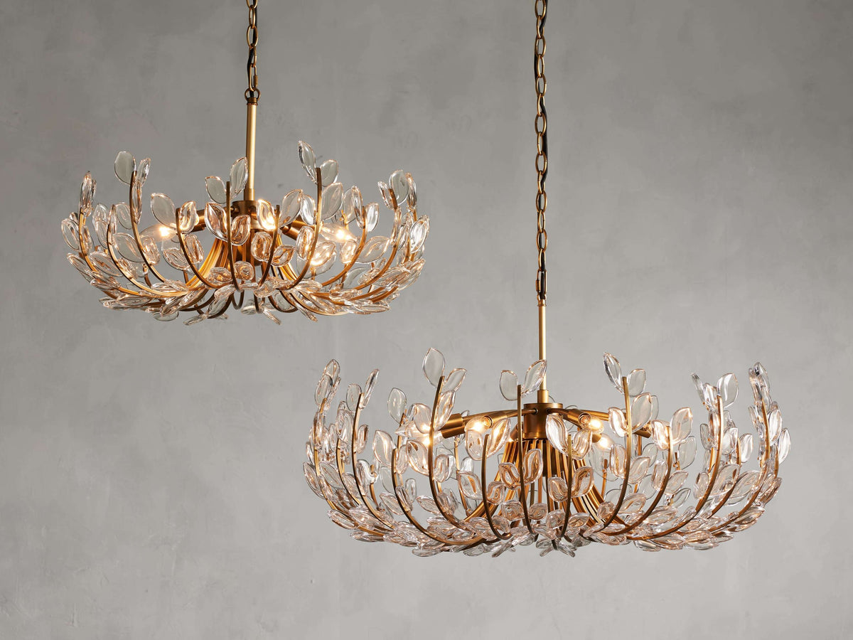 Adela Petal Glow Round Chandelier