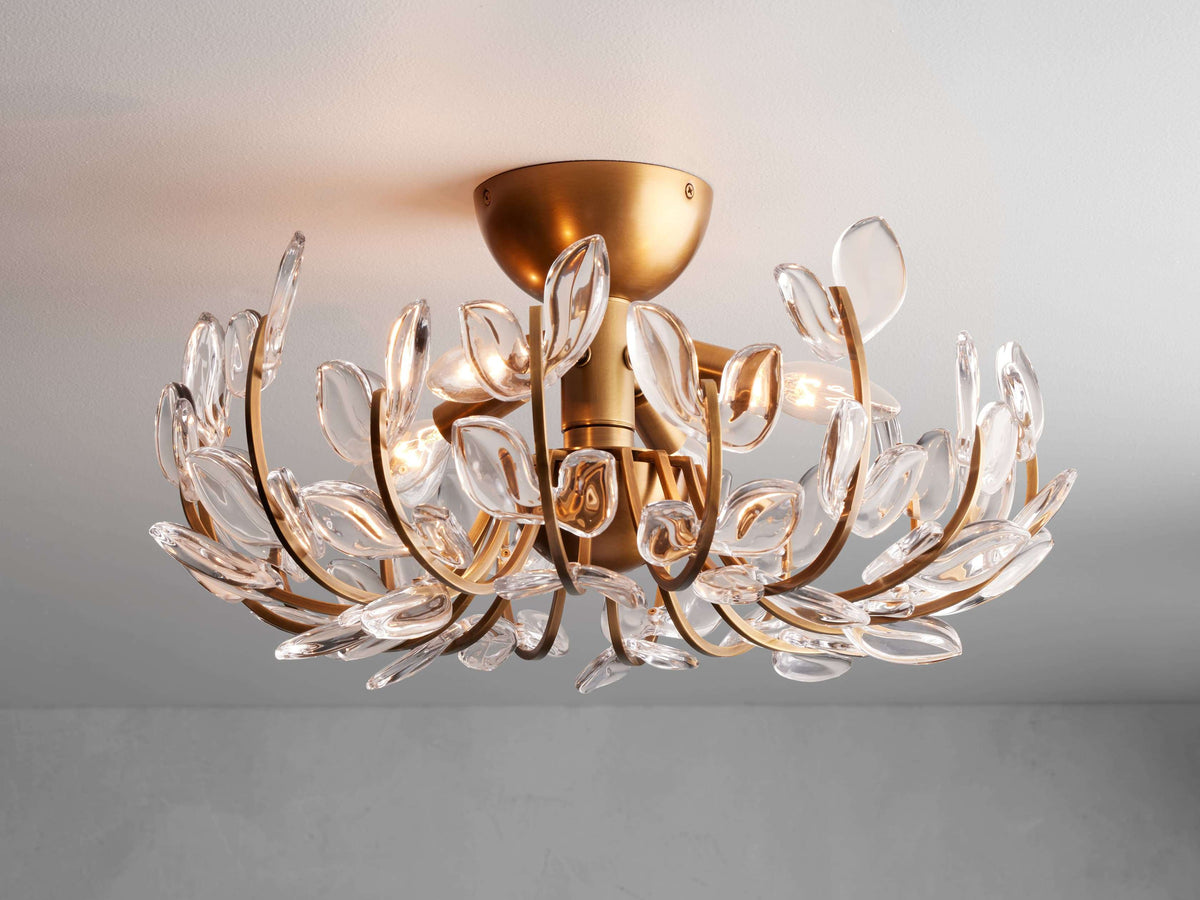 Adela Petal Glow Flush Mount
