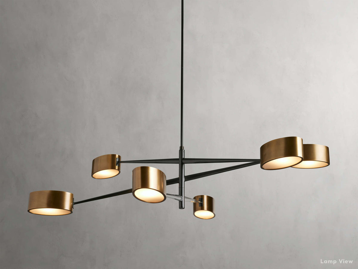 Etoile Open Graphic Round Chandelier