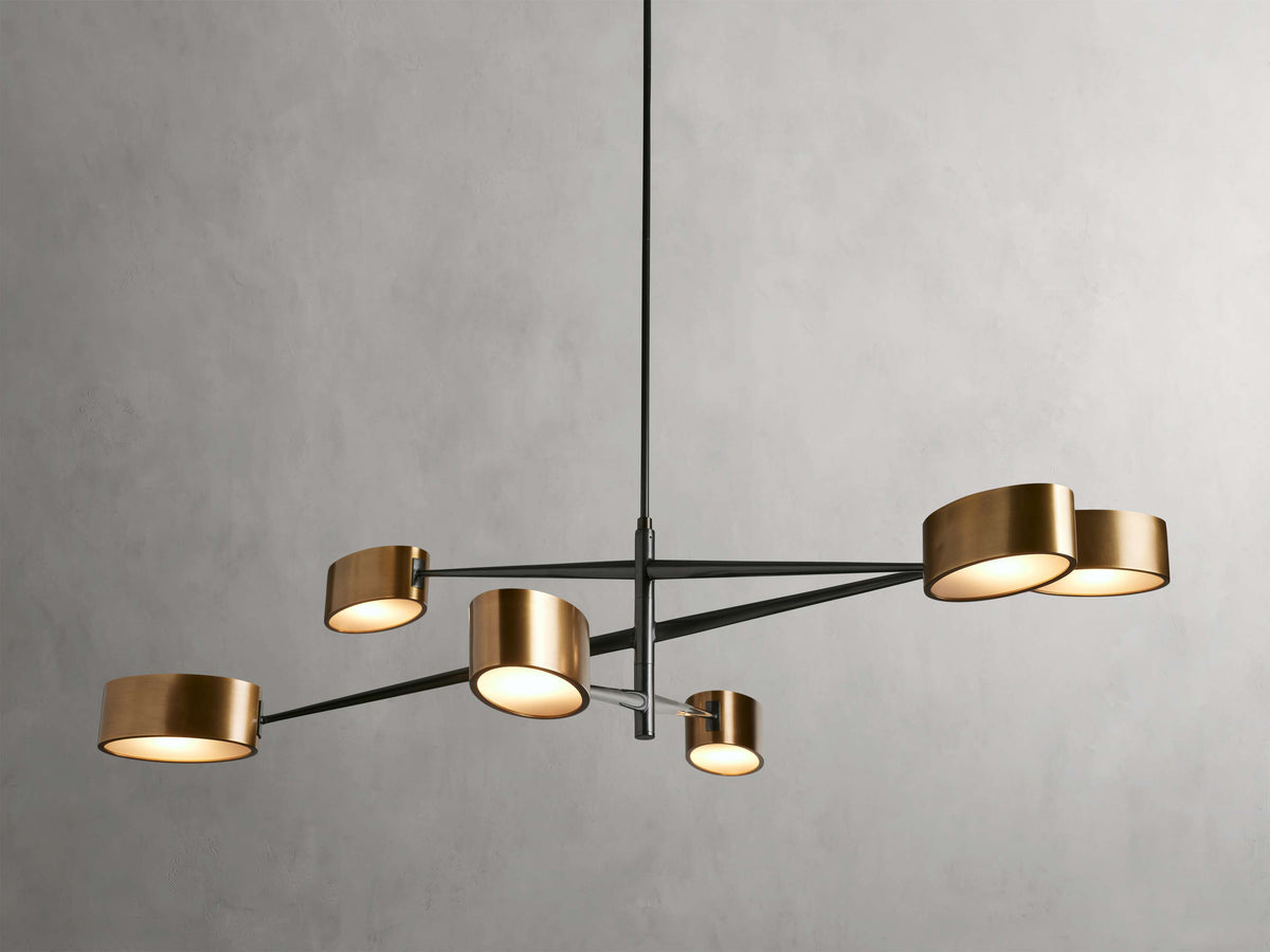 Etoile Starburst Spoke Round Chandelier