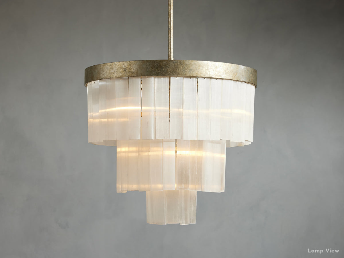 Cameron Historic Selenite Round Chandelier