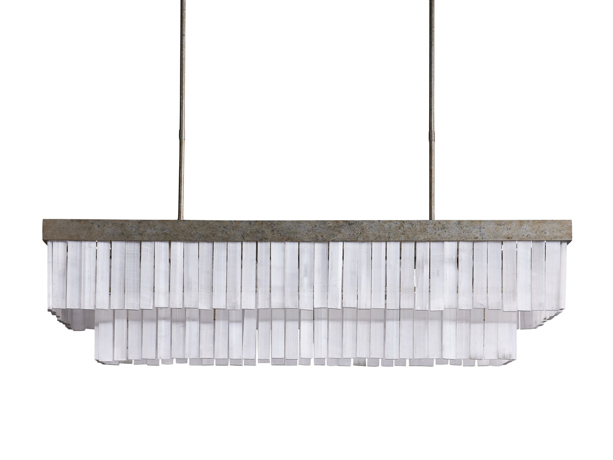 Cameron Historic Selenite Rectangular Chandelier