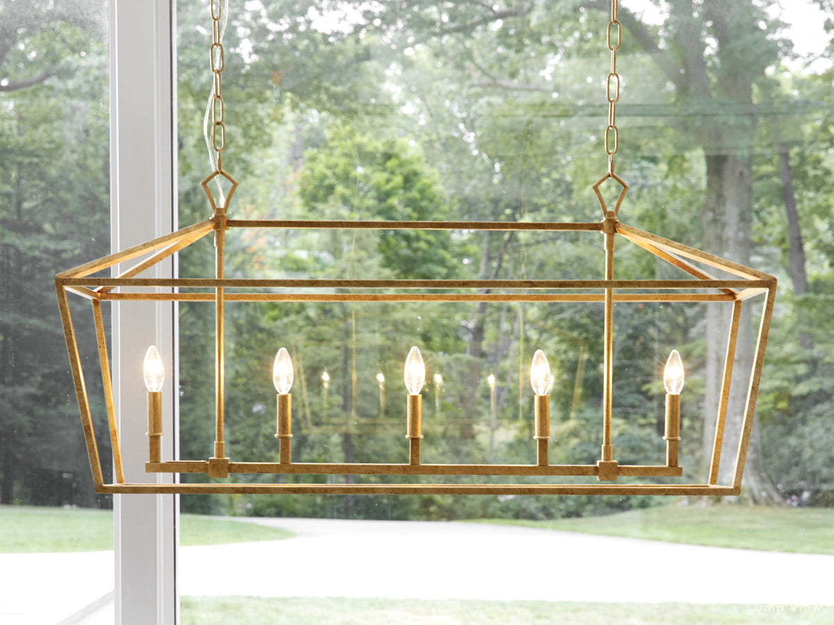 Garnet Rectangular Chandelier