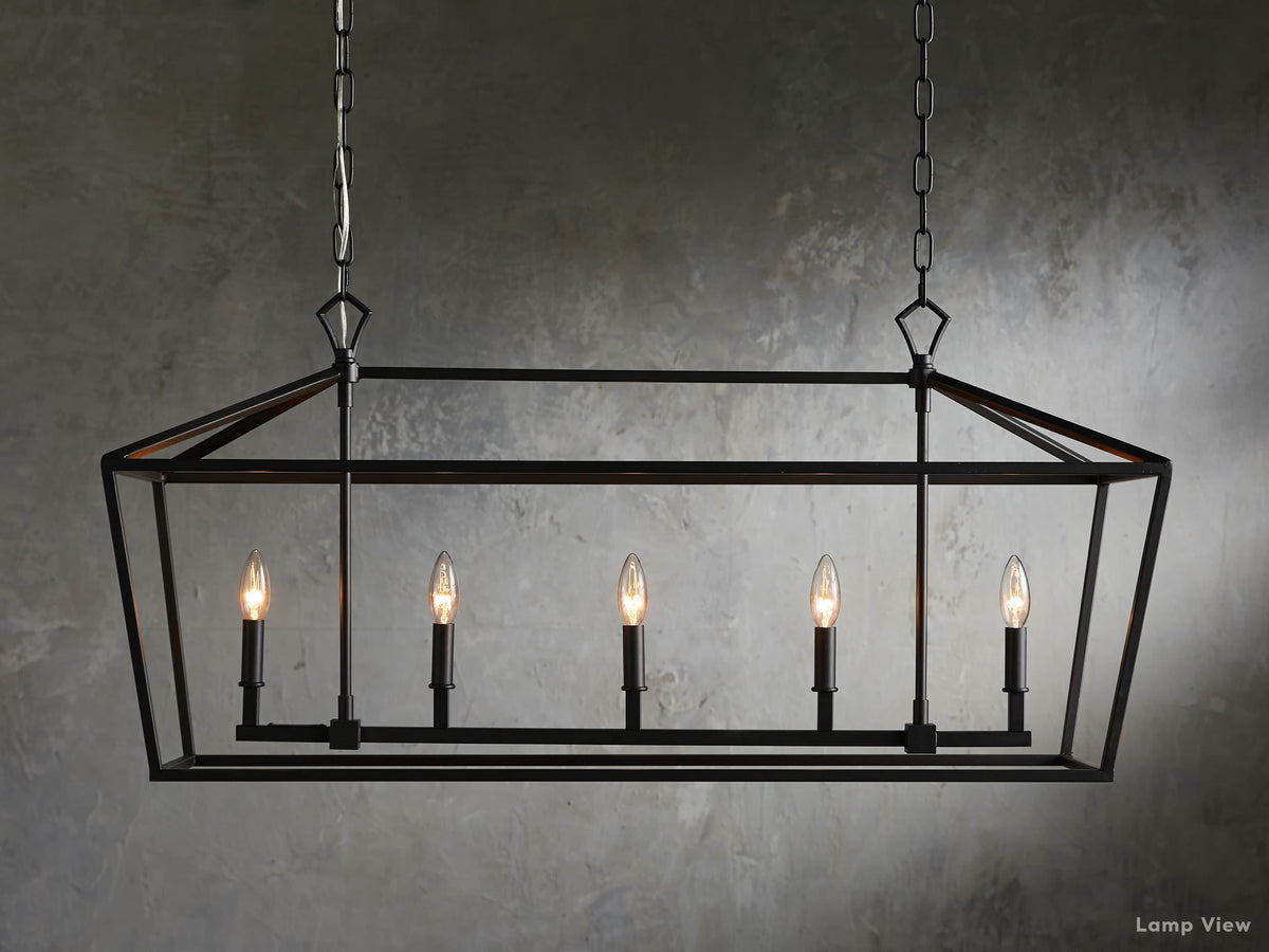 Garnet Rectangular Chandelier