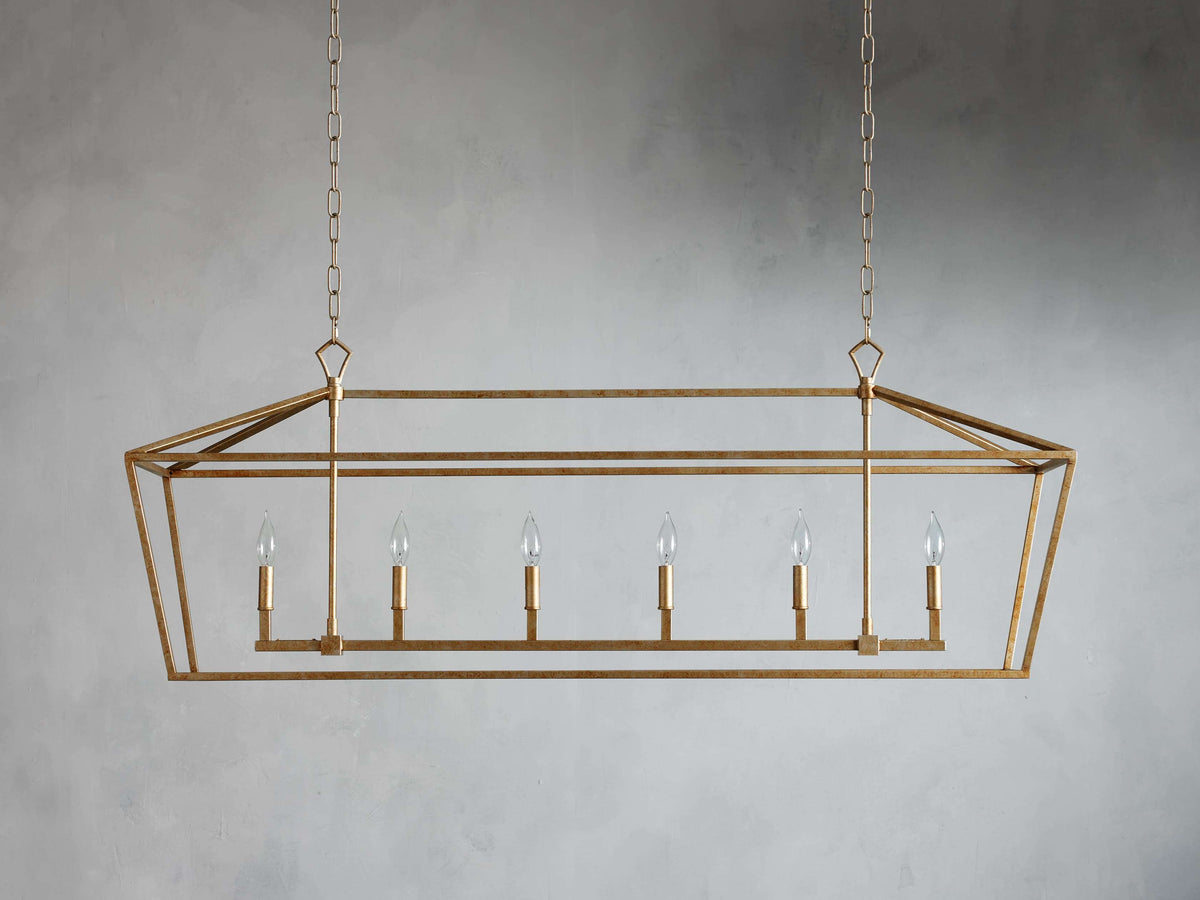 Garnet Rectangular Chandelier