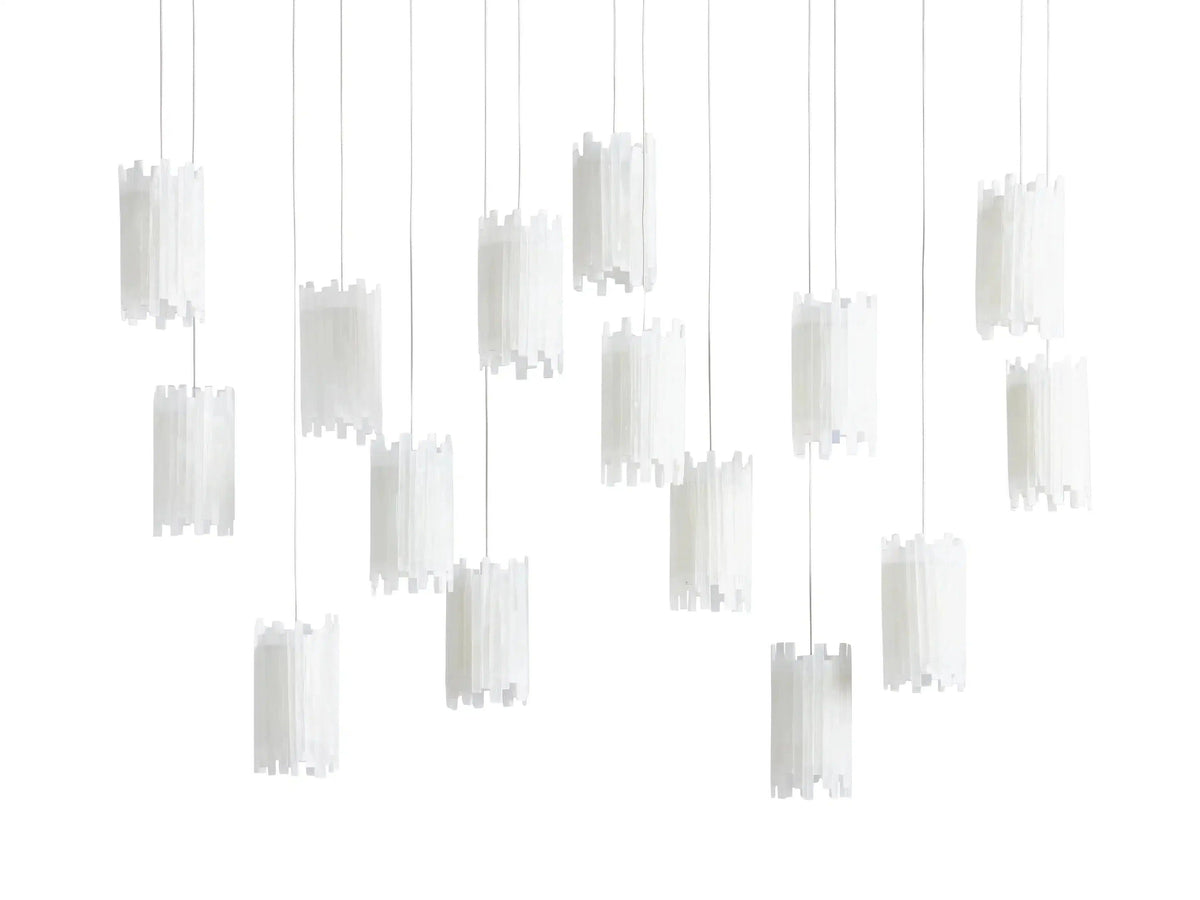 Gianna Ambient Selenite Rectangular Chandelier